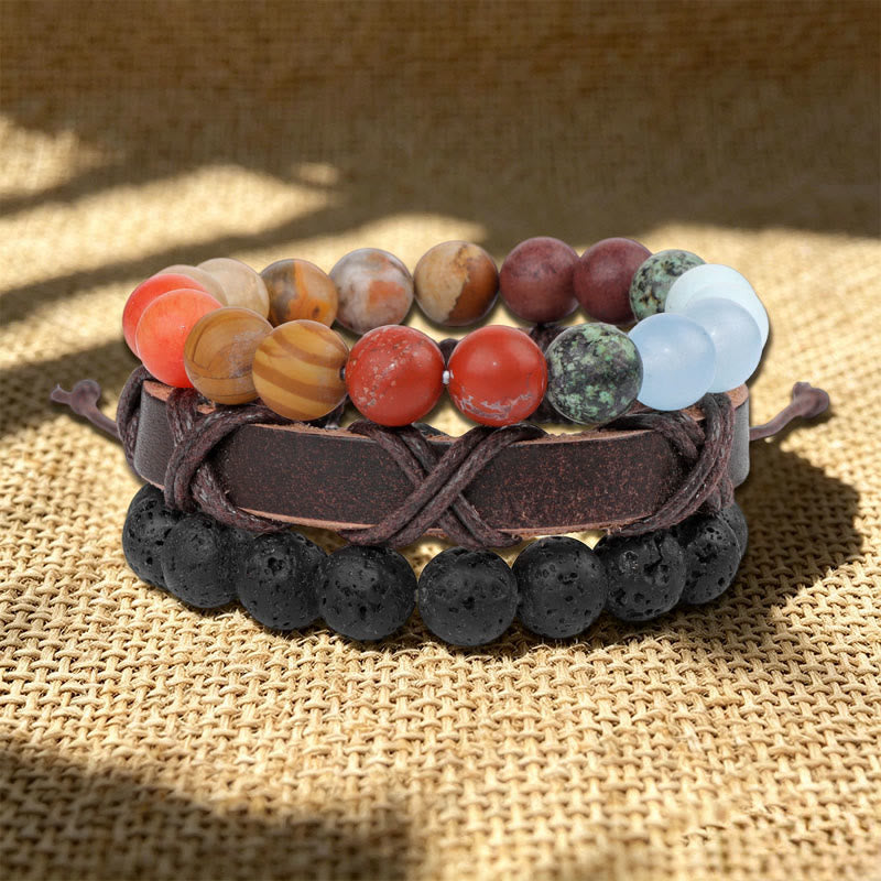 Olivenorma Stackable Multi-Layer Handmade Boho Ethnic Bracelet - image 1