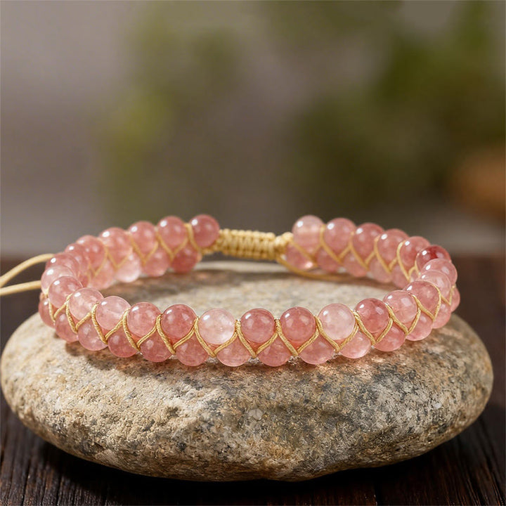 FREE Today: Pink Sun Stone Self Love Handmade Boho Bracelet Anklet - image 5