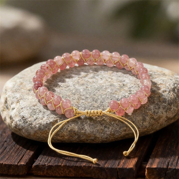 FREE Today: Pink Sun Stone Self Love Handmade Boho Bracelet Anklet - image 7