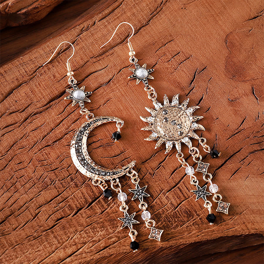FREE Today: Retro Sun Moon and Stars Celestial Boho Earrings - image 1