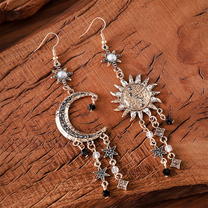 FREE Today: Retro Sun Moon and Stars Celestial Boho Earrings - image 1