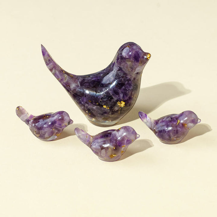 Olivenorma Multi-Crystal Bird Sculpture – Natural Gemstone Decor For Energy Healing Gemstone Decoration - image 61