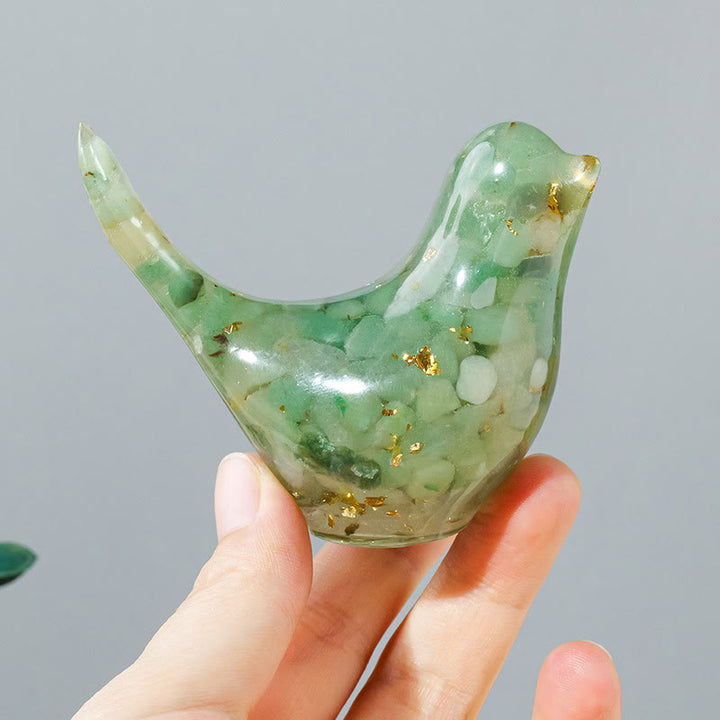 Olivenorma Multi-Crystal Bird Sculpture – Natural Gemstone Decor For Energy Healing Gemstone Decoration - image 70