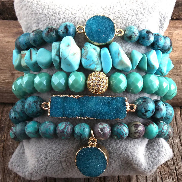 Olivenorma The Ultimate Calm & Destress 5-Bracelet Set - Turquoise - image 10