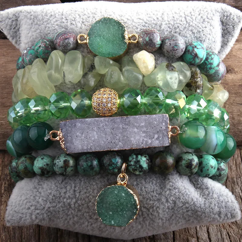 Olivenorma The Ultimate Calm & Destress 5-Bracelet Set - Prehnite - image 14