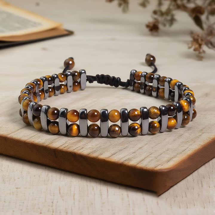 FREE Today: Healing Tiger Eye & Hematite Protection Bracelet Best Ideal Gift for Husband Dad - image 3