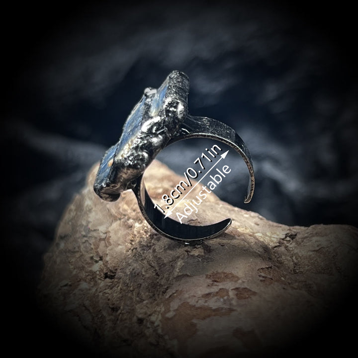 FREE Today: Irregular combination of Three Raw Stone Blue Kyanite Ring - image 6
