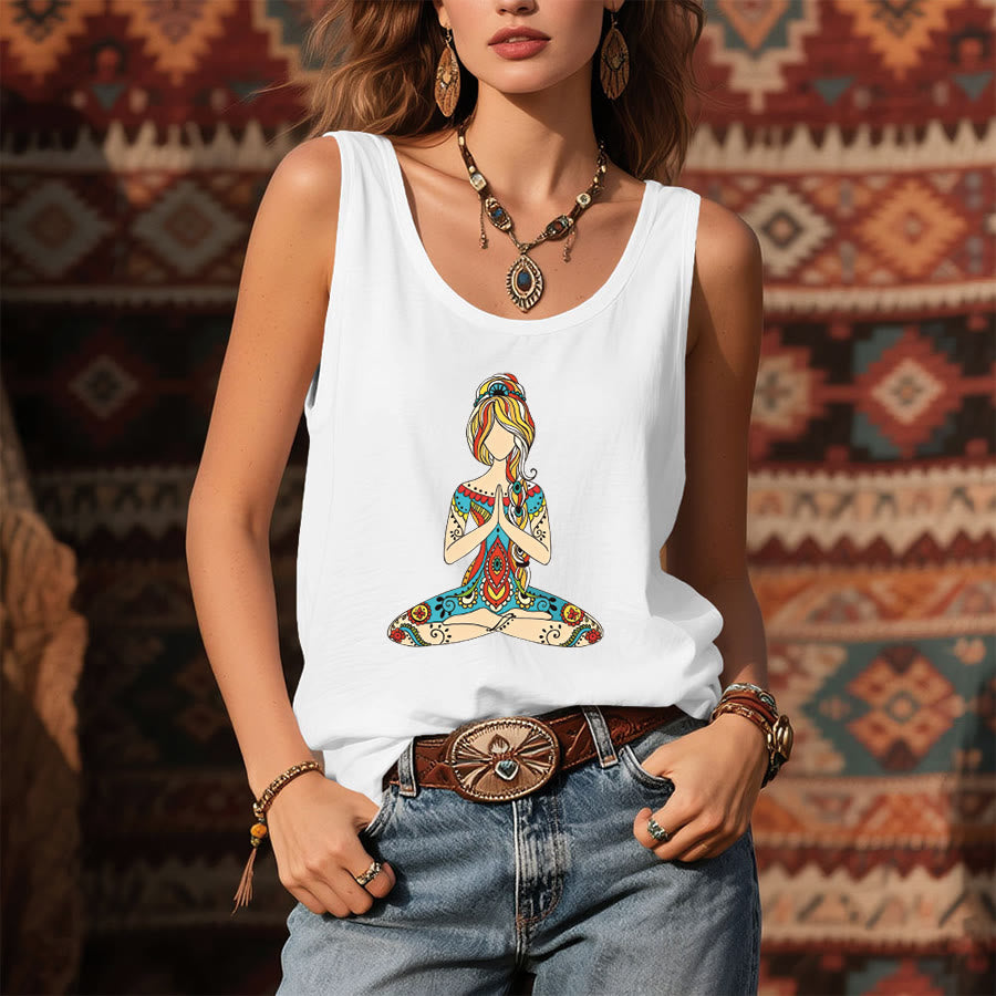 Olivenorma Rainbow Watercolor Tree of Life "Rooted in Magic" Women's Tank - image 1