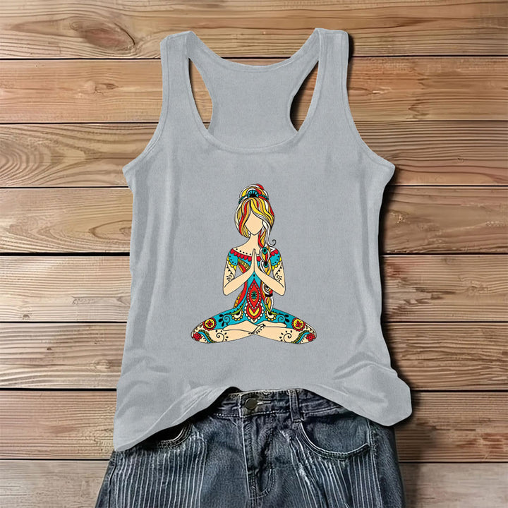 Olivenorma Rainbow Watercolor Tree of Life "Rooted in Magic" Women's Tank - Gray - 3XL - image 4