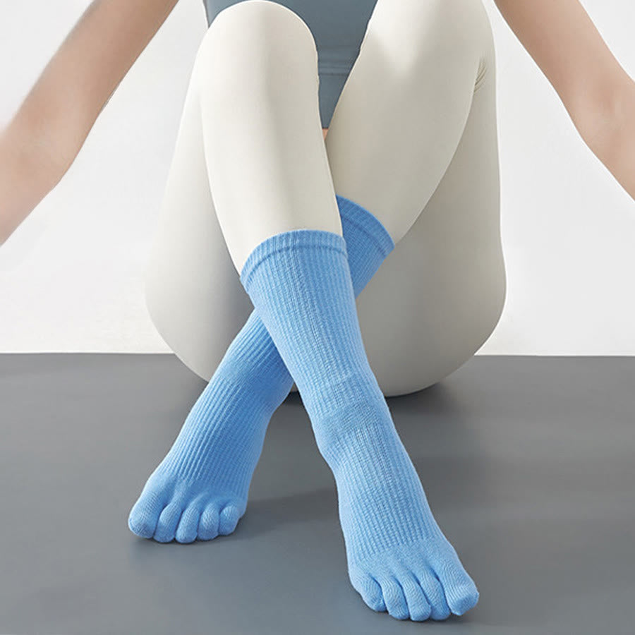 Olivenorma Stable Traction Five-Toe Calf Non-Slip for Yoga Practice Women's Yoga Socks - image 5
