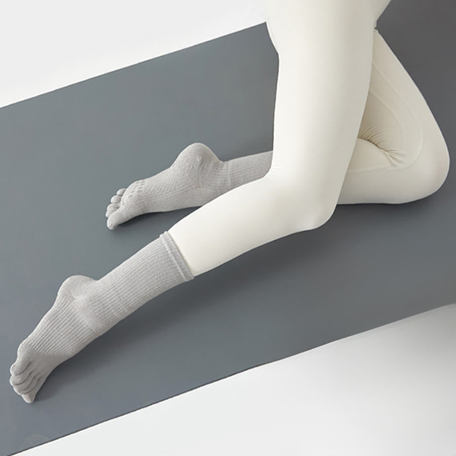 Olivenorma Stable Traction Five-Toe Calf Non-Slip for Yoga Practice Women's Yoga Socks - image 11