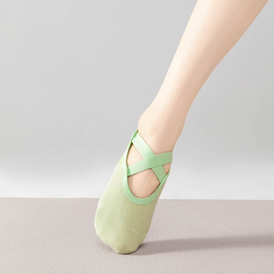 Olivenorma Comfortable Ballet Style Non-Slip Indoor Fitness Women's Yoga Socks - image 12