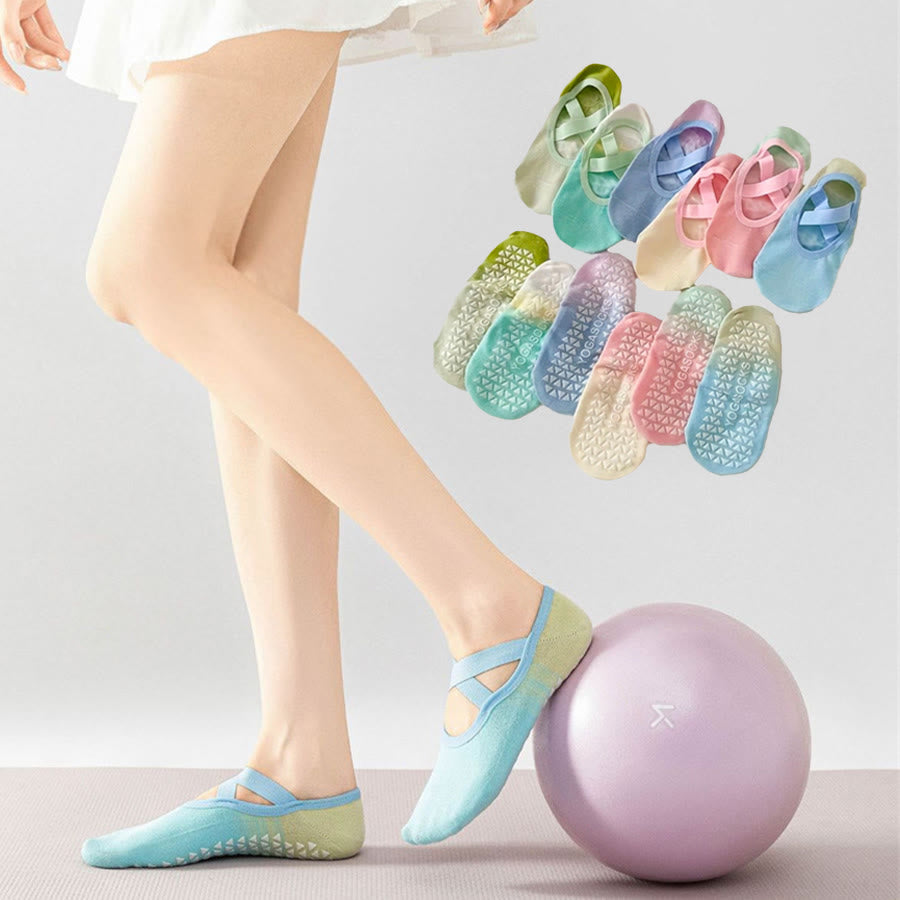 Olivenorma Comfortable Ballet Style Non-Slip Indoor Fitness Women's Yoga Socks - image 0