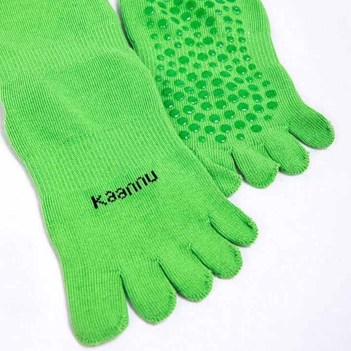 Olivenorma Knee-High Five-Toe Non-Slip Grip for Warmth & Stability Women's Yoga Socks - image 14