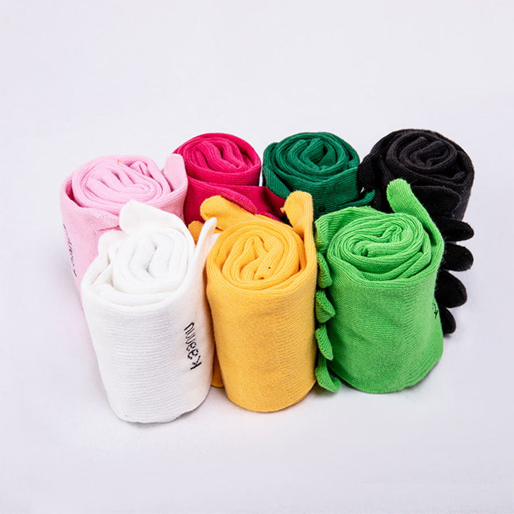 Olivenorma Knee-High Five-Toe Non-Slip Grip for Warmth & Stability Women's Yoga Socks - image 23