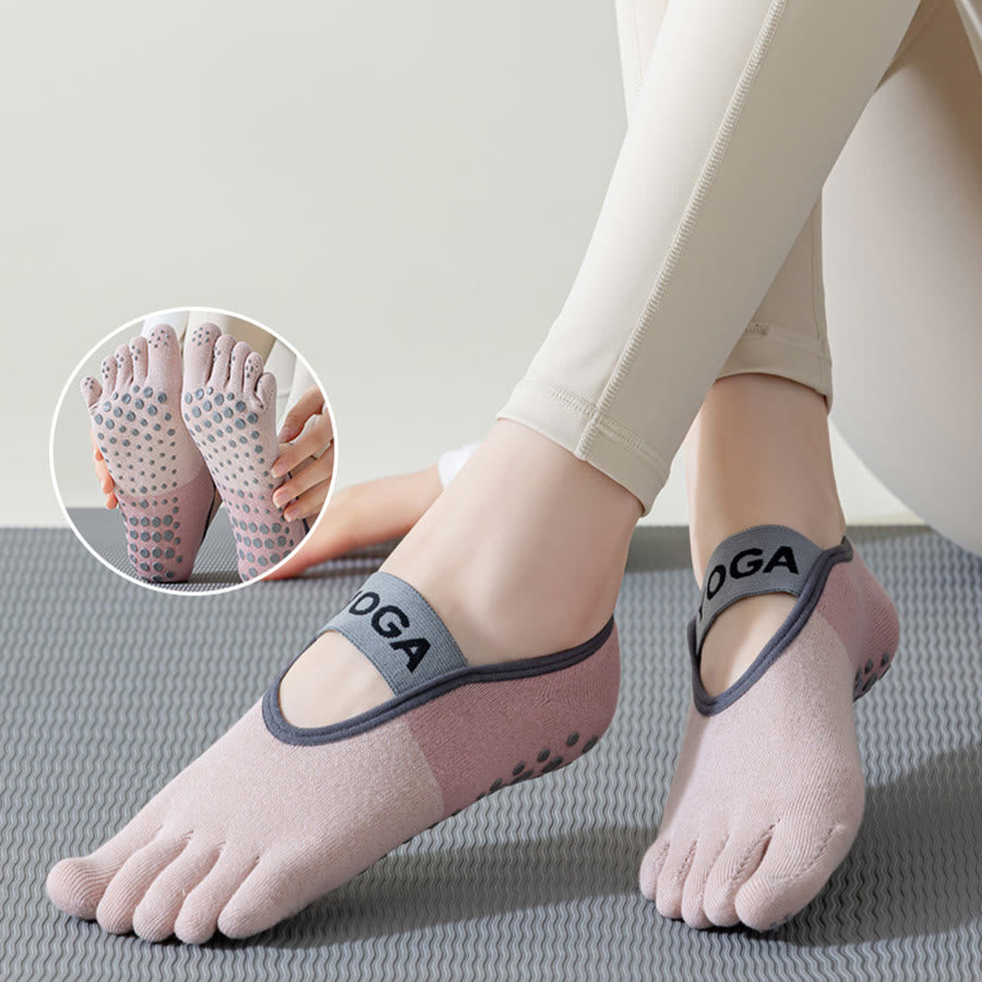 Olivenorma Low-Profile Five-Toe Non-Slip Socks for Yoga Pilates & Dance Women's Yoga Socks - image 5