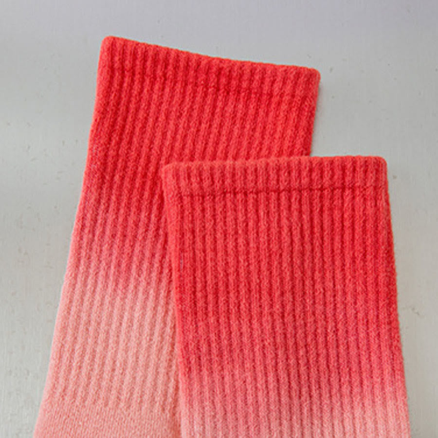 Olivenorma Gradient Color Crew Length Non-Slip Silicone Full Sole Traction Women's Yoga Socks - image 19