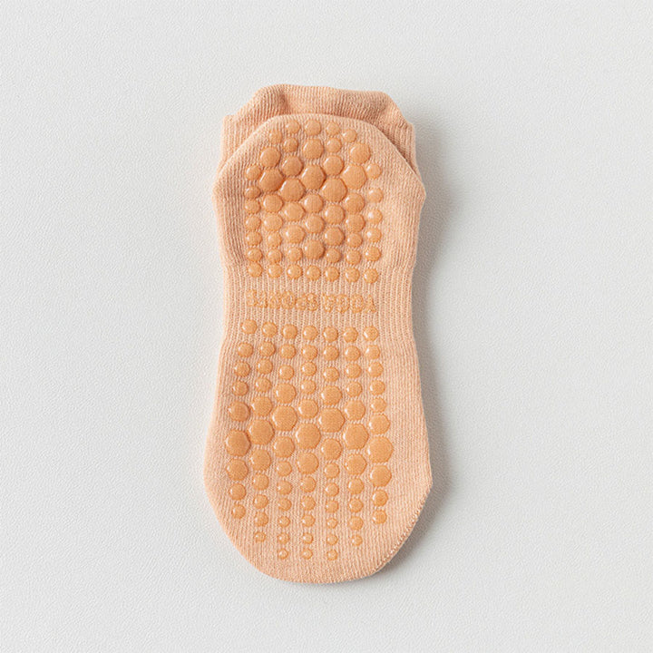 Olivenorma Full Sole Non-Slip Grip for Indoor Fitness Women's Yoga Socks - Nude Pink - 10 Pairs - image 9