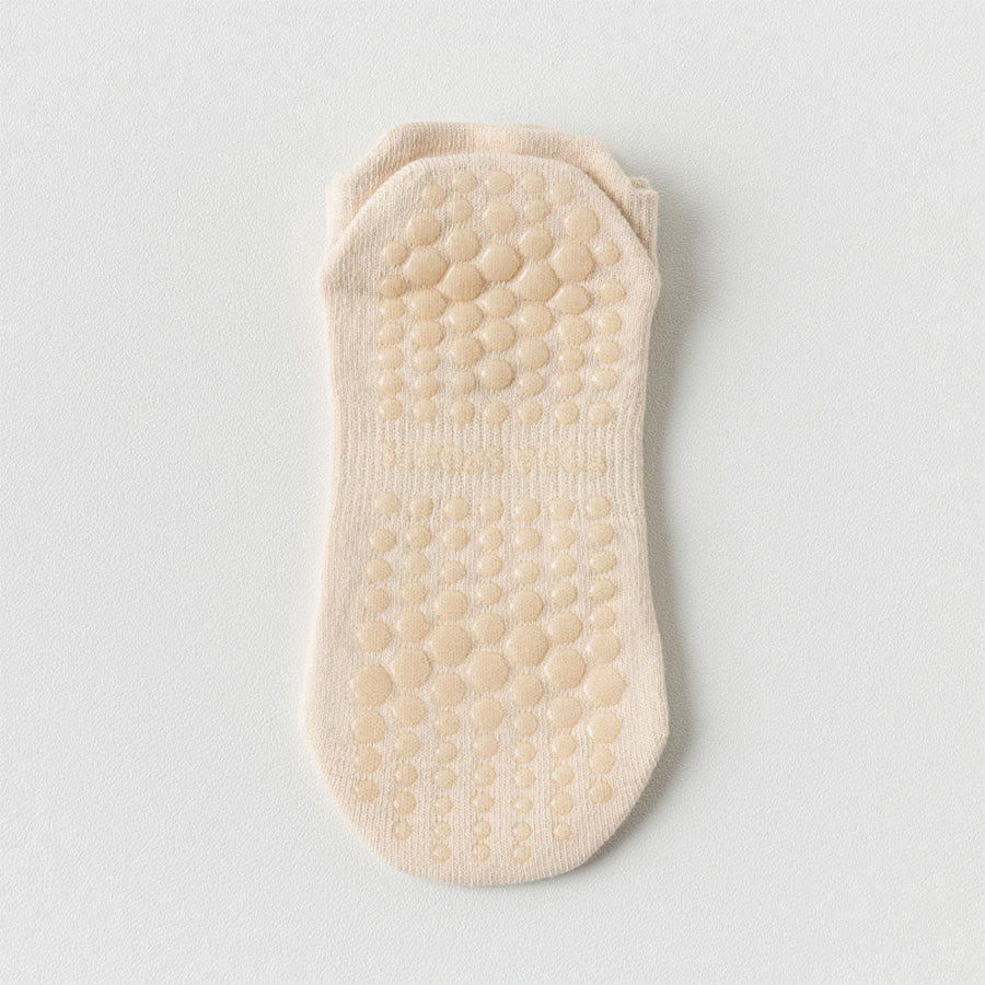 Olivenorma Full Sole Non-Slip Grip for Indoor Fitness Women's Yoga Socks - Beige - 10 Pairs - image 19