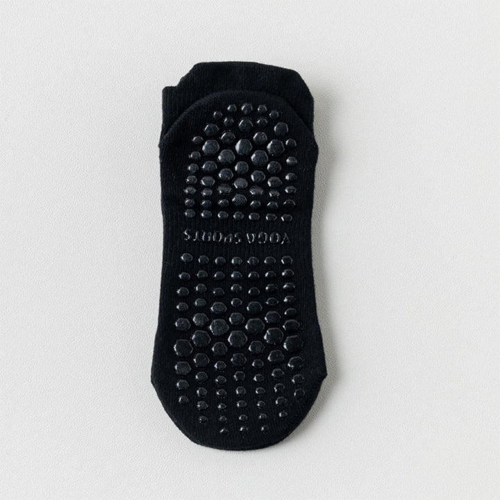 Olivenorma Full Sole Non-Slip Grip for Indoor Fitness Women's Yoga Socks - Black - 10 Pairs - image 8