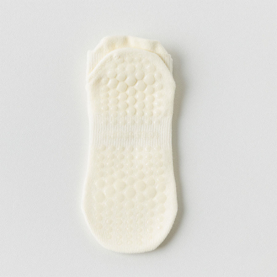 Olivenorma Full Sole Non-Slip Grip for Indoor Fitness Women's Yoga Socks - Cream - 10 Pairs - image 24
