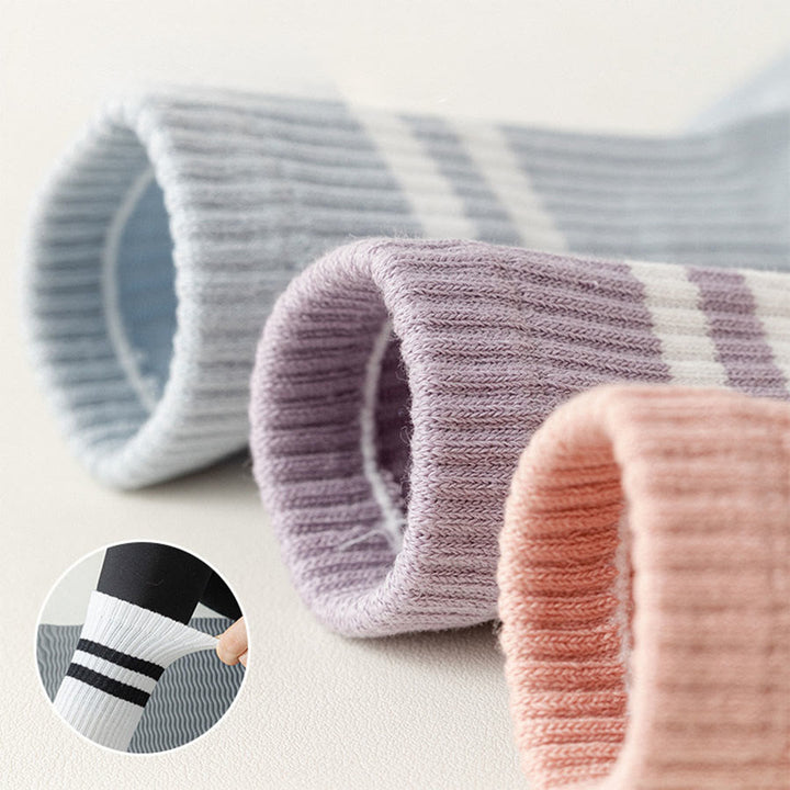 Olivenorma Full Sole Silicone Grip Cushioned Elastic Knit Crew Length Women's Yoga Socks - image 4