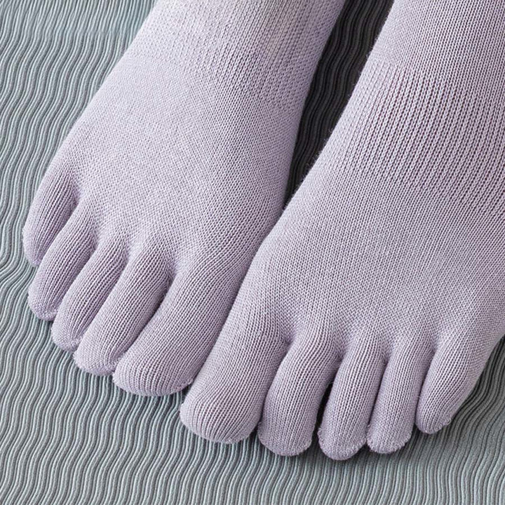 Olivenorma Full Sole Silicone Grip Cushioned Elastic Knit Crew Length Women's Yoga Socks - image 6