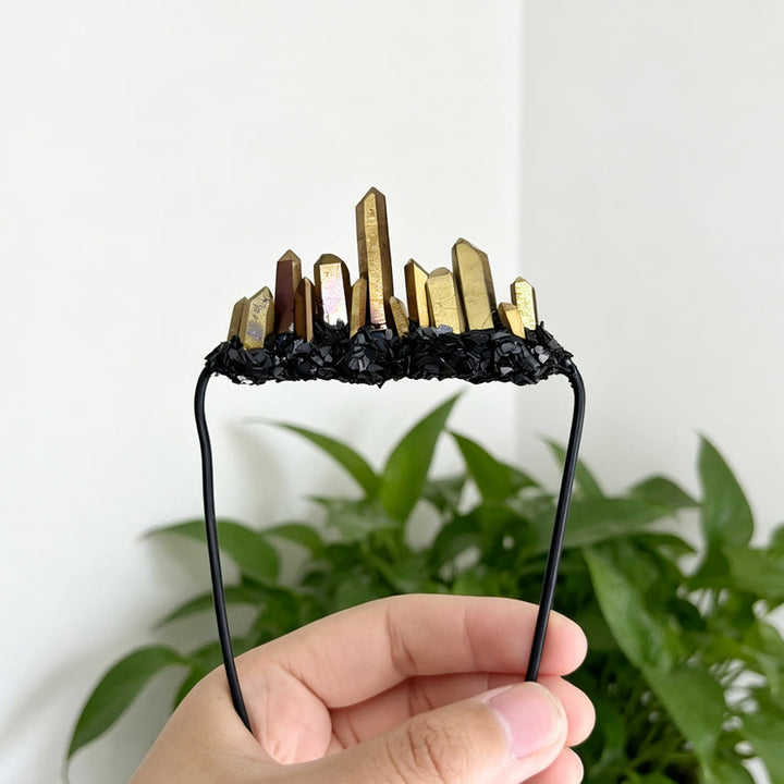 Olivenorma Contemporary Gothic Style Mixed Chip & Spike Crystal Decor Crystal Brooch - image 2