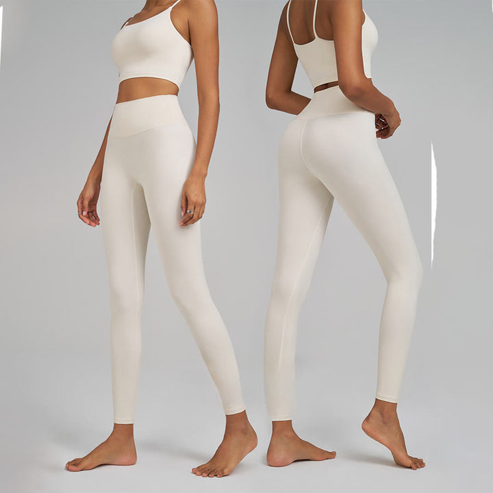 Olivenorma Wrap Skirt Detail High Waist Full-Length Women's Yoga Pants - image 3