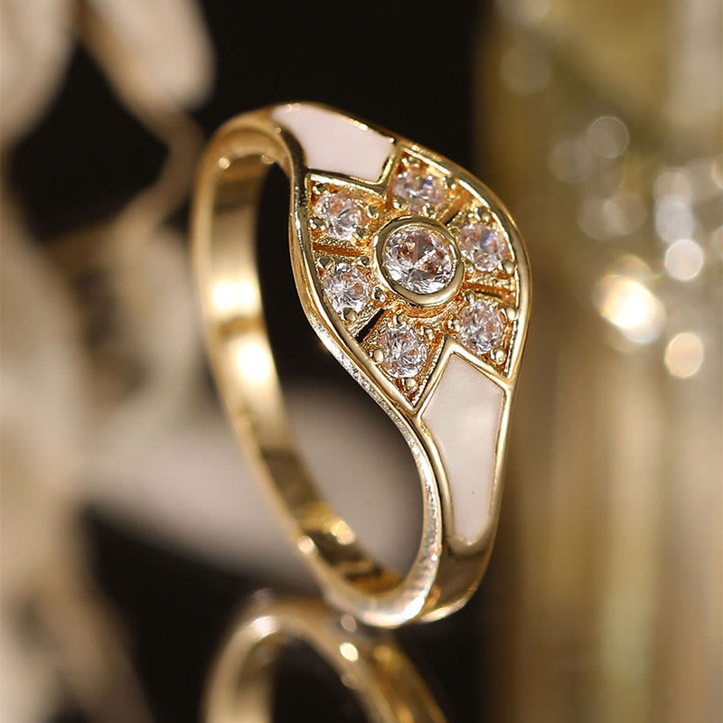FREE Today: Gold-Plated Copper Ring with Zircon - US 10 - image 0