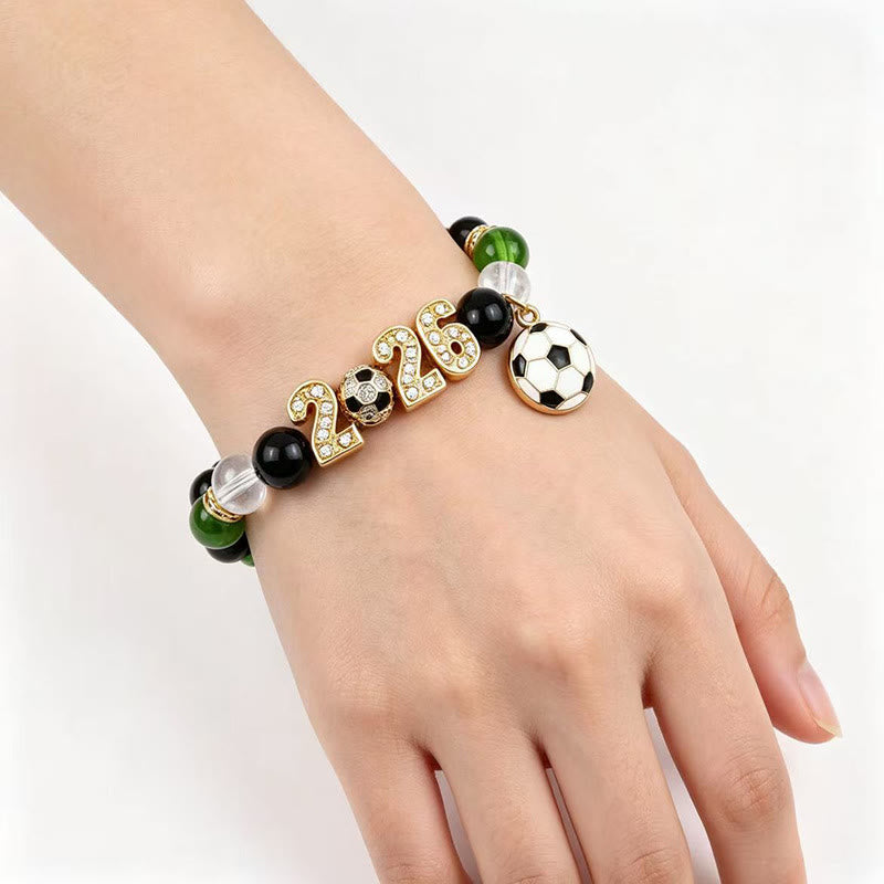 FREE Today: Football Fan Stretch Cup 2026 Soccer Beaded Bracelet - image 2