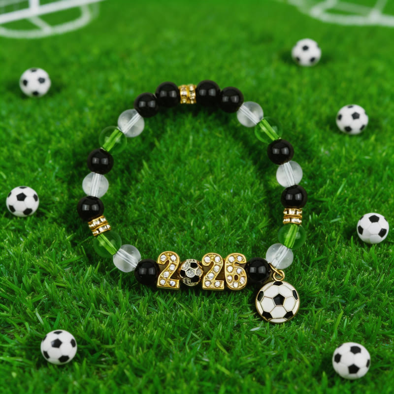 FREE Today: Football Fan Stretch Cup 2026 Soccer Beaded Bracelet - image 3