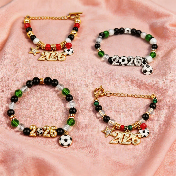 FREE Today: Football Fan Stretch Fifa World Cup 2026 Soccer Beaded Bracelet - image 0