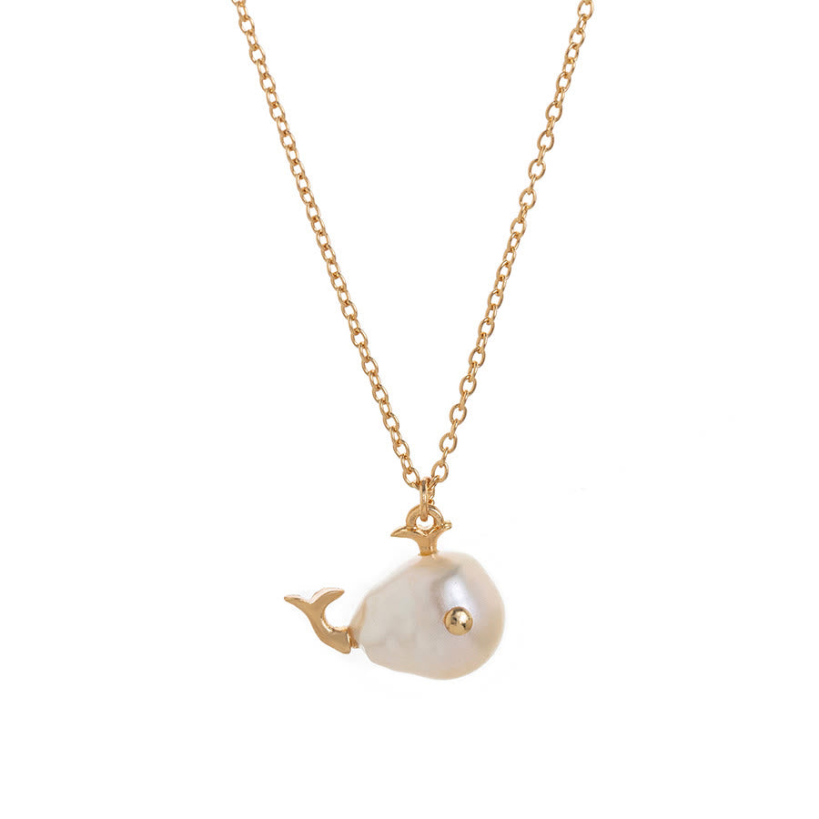 livenorma Dreamy Boho Purple Star&Moon&Fish Pendant Necklace - Baroque Pearl - image 7