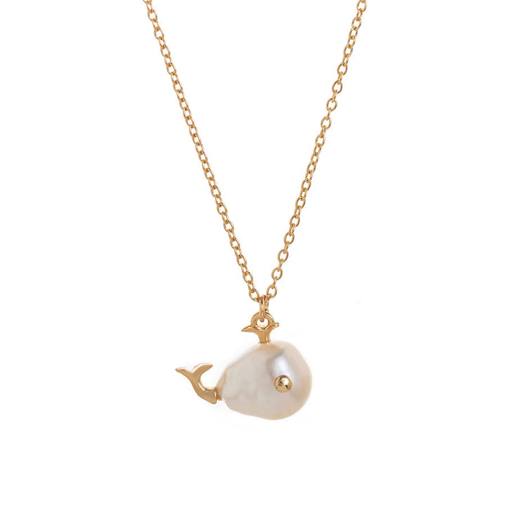 livenorma Dreamy Boho Purple Star&Moon&Fish Pendant Necklace - Baroque Pearl - image 7