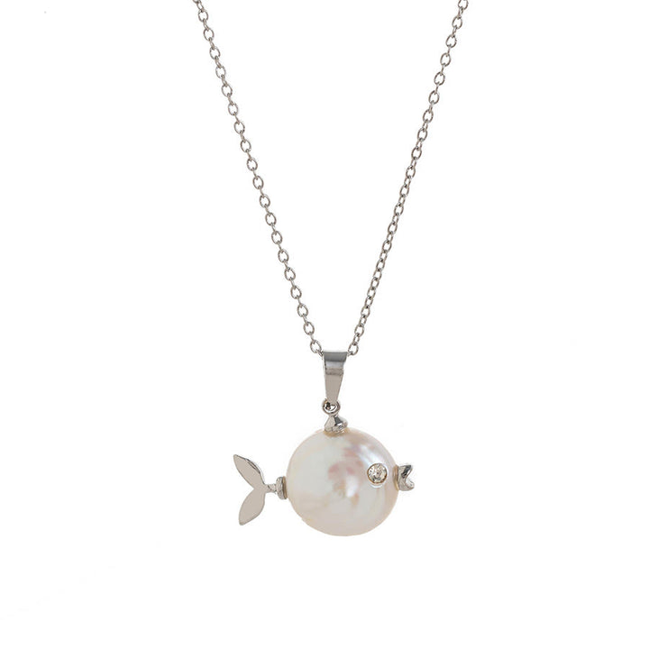 livenorma Dreamy Boho Purple Star&Moon&Fish Pendant Necklace - Mini Silver Fish Pearl - image 15