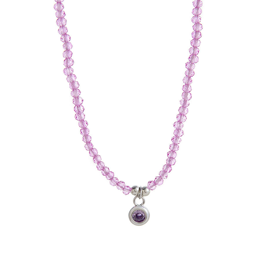 livenorma Dreamy Boho Purple Star&Moon&Fish Pendant Necklace - Violet Bead - image 19