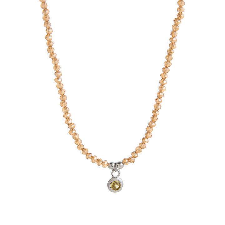livenorma Dreamy Boho Purple Star&Moon&Fish Pendant Necklace - Yellow Bead - image 18