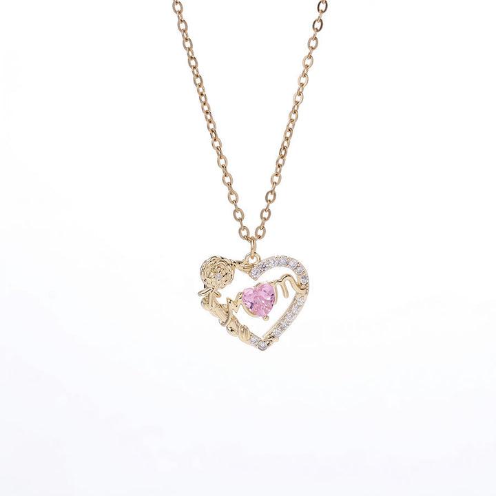 Olivenorma 12 Months Birthstone Hollow Heart MOM Jewelry Necklace - Oct - image 16