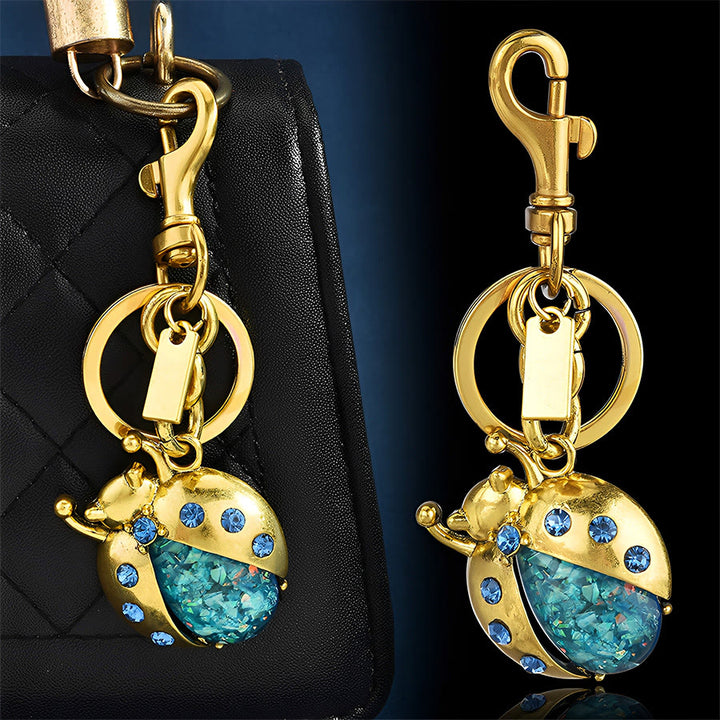 Olivenorma Anti-Rust Lobster Clasp Ladybug Bag Accessory Keychain - image 0