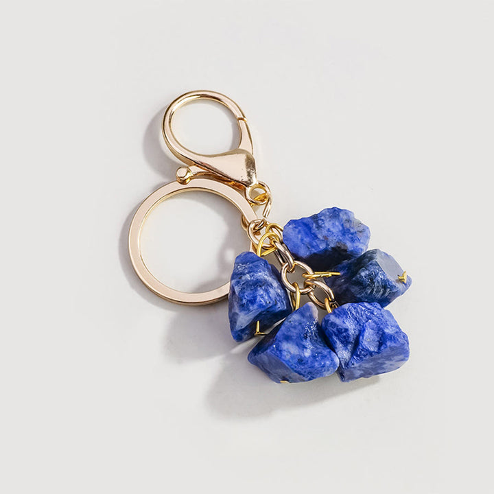 Olivenorma Natural Rough Gemstone Energy Balancing Keychain - Sodalite - image 11