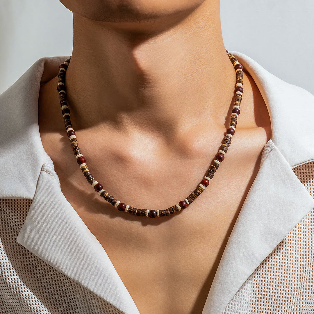 FREE Today: Brown Coconut Wood Beads Natural Stone Beads Necklace - image 21