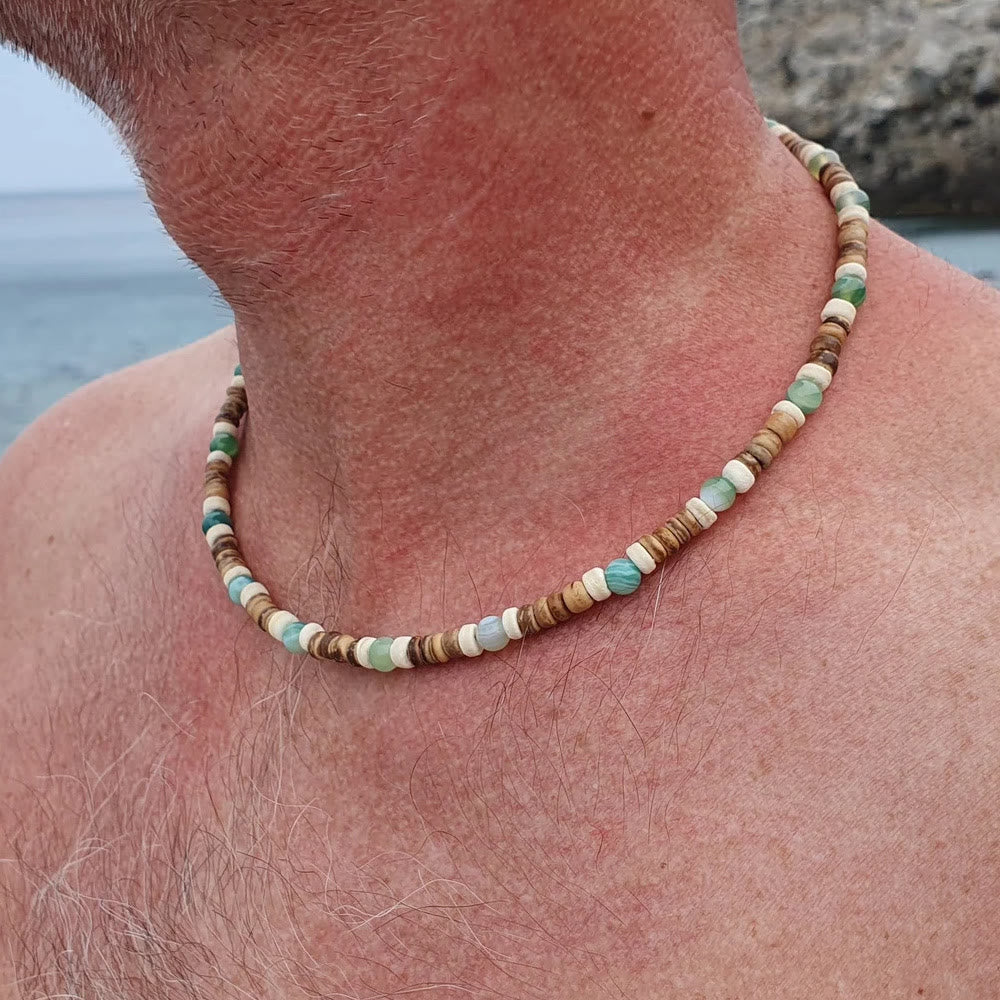 FREE Today: Brown Coconut Wood Beads Natural Stone Beads Necklace - image 25
