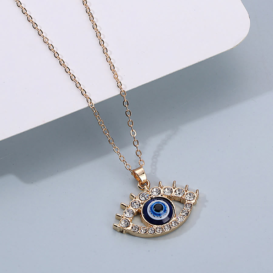 Olivenorma Multi Shape Spiritual Protection Evil Eye Pendant Necklace - Evil Eye & Eyelash Eye - image 8