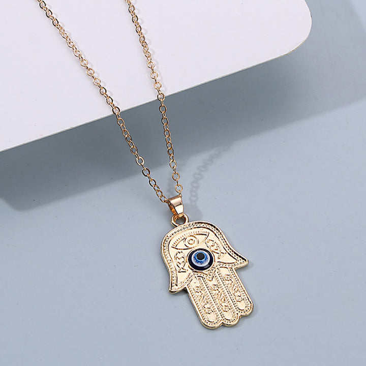 Olivenorma Multi Shape Spiritual Protection Evil Eye Pendant Necklace - Evil Eye & Hamsa Hand - image 11