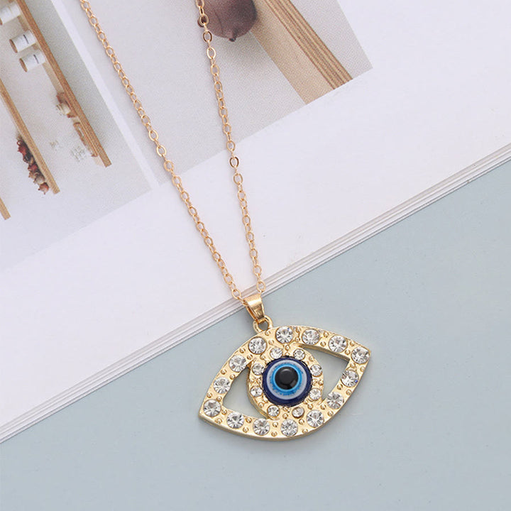 Olivenorma Multi Shape Spiritual Protection Evil Eye Pendant Necklace - Evil Eye & Hollow Eye - image 14