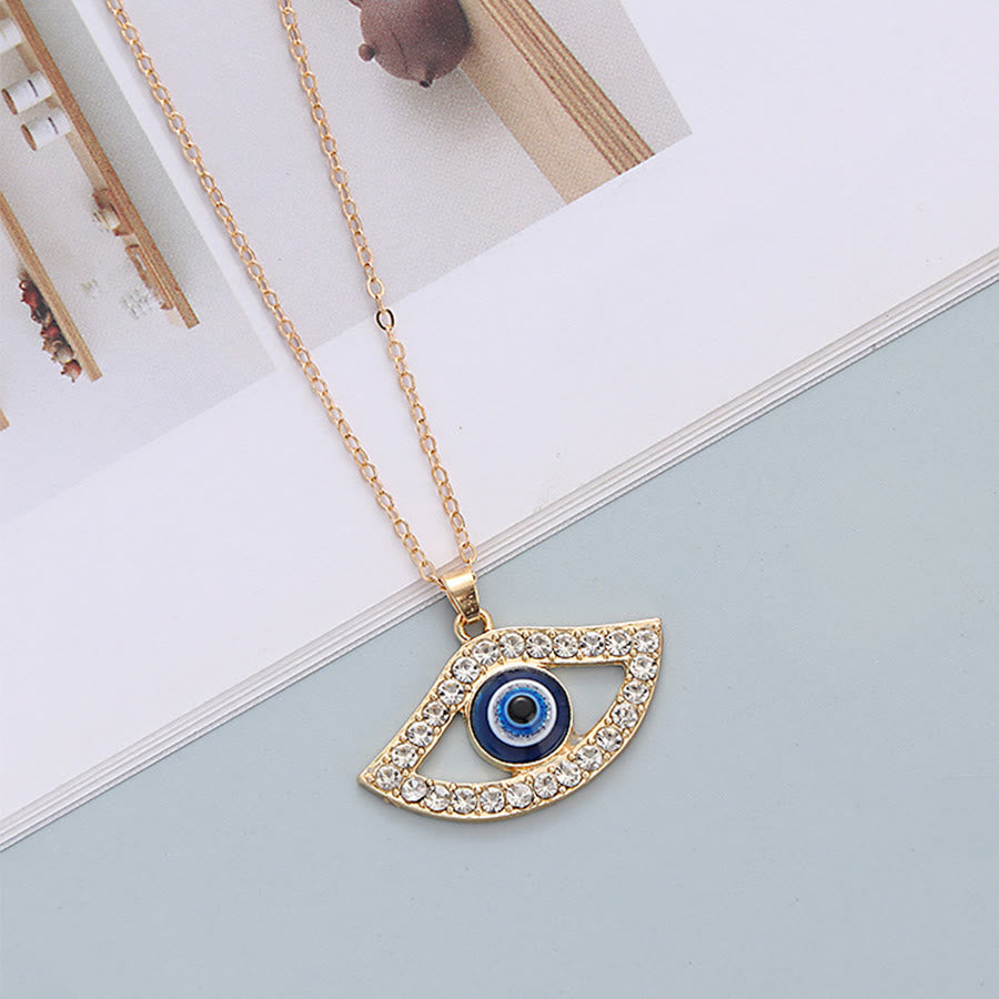 Olivenorma Multi Shape Spiritual Protection Evil Eye Pendant Necklace - Evil Eye & Eye Outline - image 17