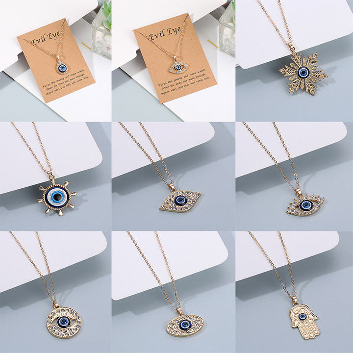 Olivenorma Multi Shape Spiritual Protection Evil Eye Pendant Necklace - image 3