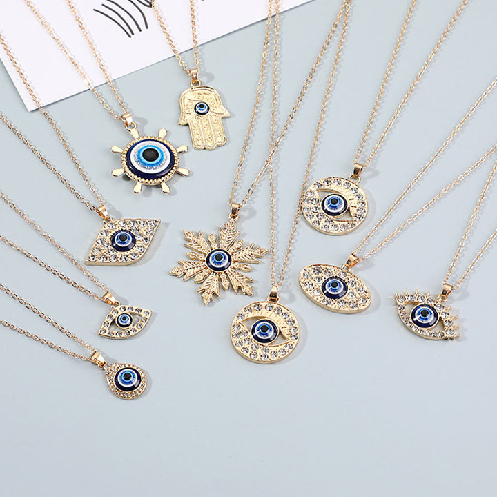 Olivenorma Multi Shape Spiritual Protection Evil Eye Pendant Necklace - image 2