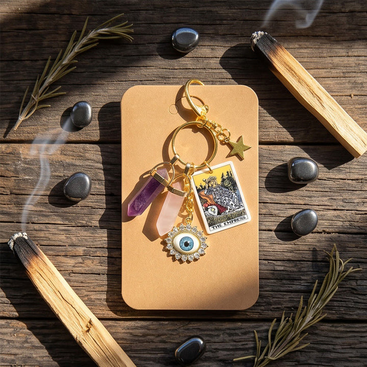Olivenorma Protective Tarot Evil Eye Bag Accessory Keychain - image 19